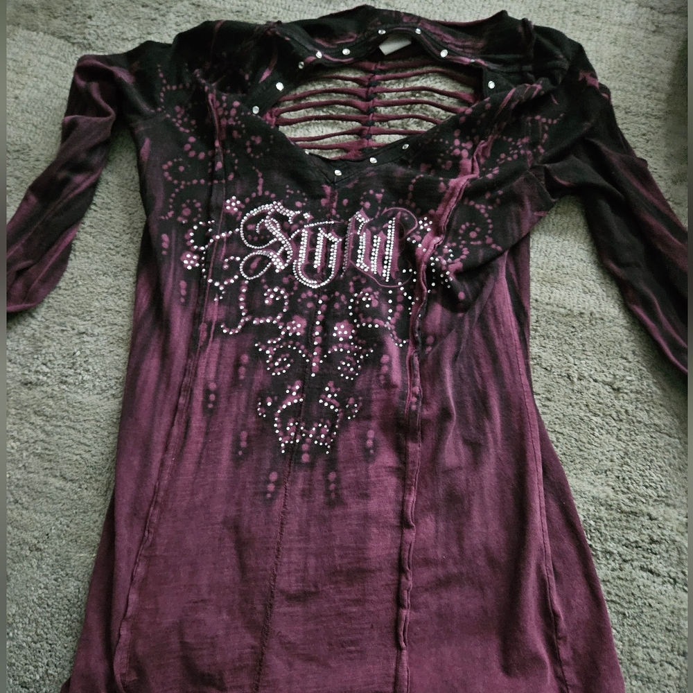 Sinful Deep Purple Cotton Top